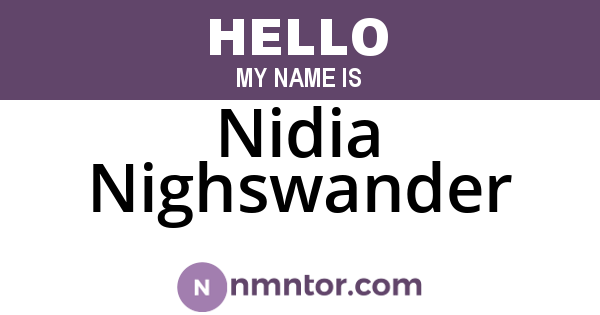 Nidia Nighswander