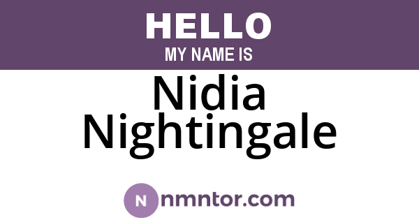 Nidia Nightingale