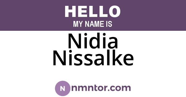 Nidia Nissalke