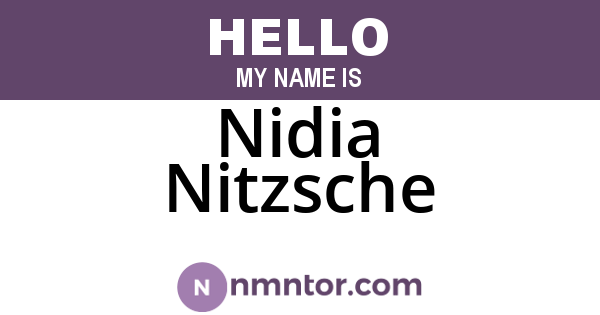 Nidia Nitzsche