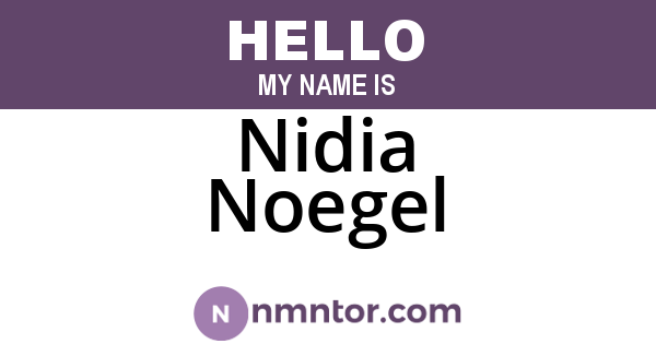 Nidia Noegel