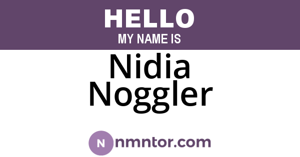 Nidia Noggler