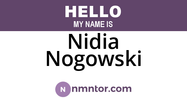 Nidia Nogowski
