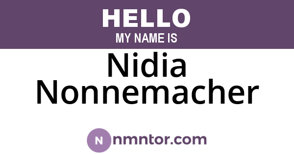 Nidia Nonnemacher