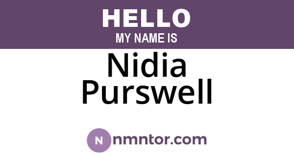 Nidia Purswell
