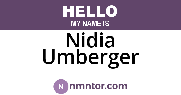 Nidia Umberger