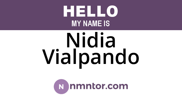 Nidia Vialpando