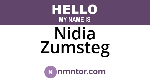 Nidia Zumsteg