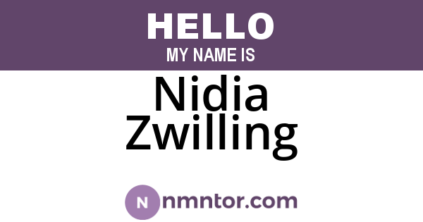 Nidia Zwilling