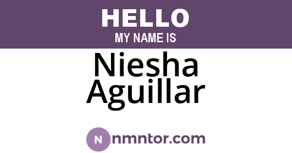 Niesha Aguillar