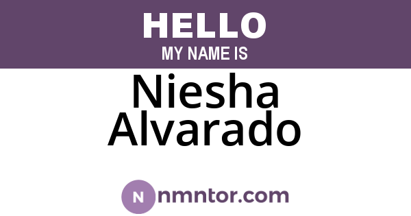 Niesha Alvarado