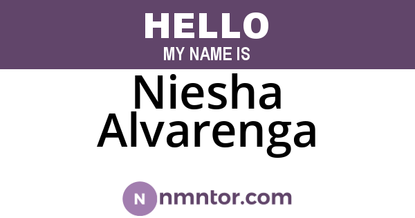 Niesha Alvarenga