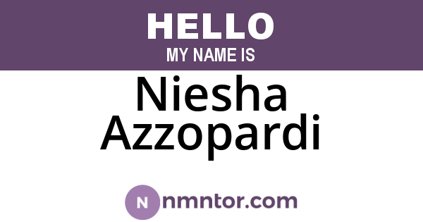 Niesha Azzopardi