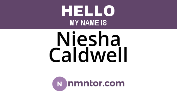 Niesha Caldwell