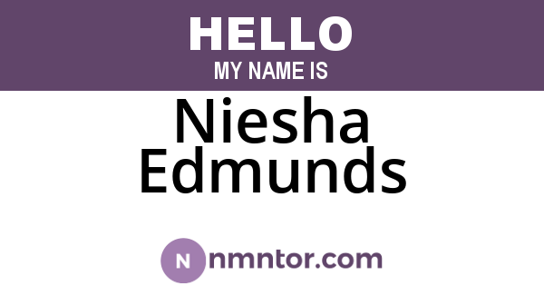 Niesha Edmunds
