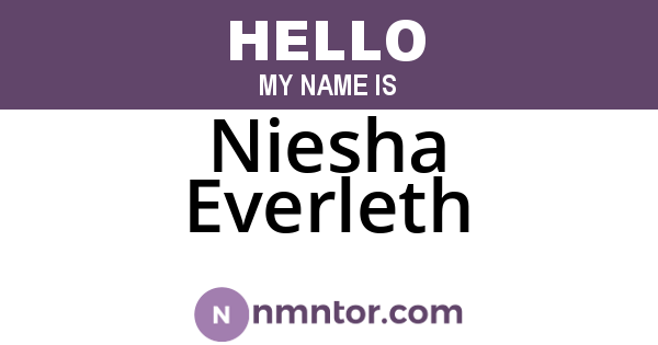 Niesha Everleth