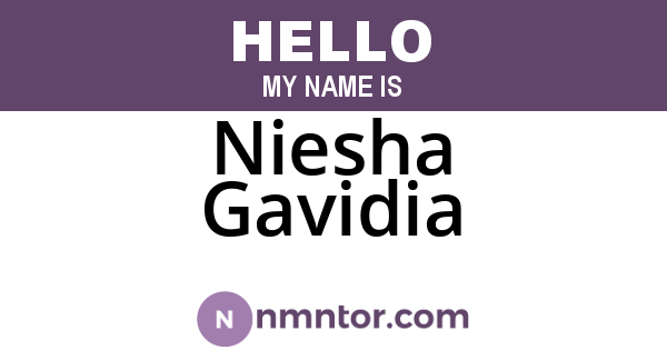 Niesha Gavidia