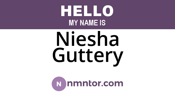 Niesha Guttery