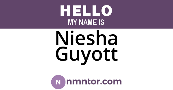 Niesha Guyott