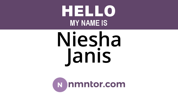 Niesha Janis