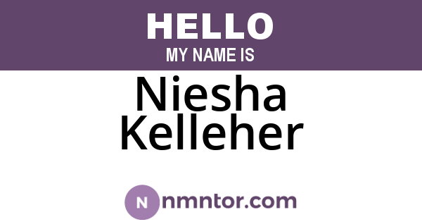 Niesha Kelleher