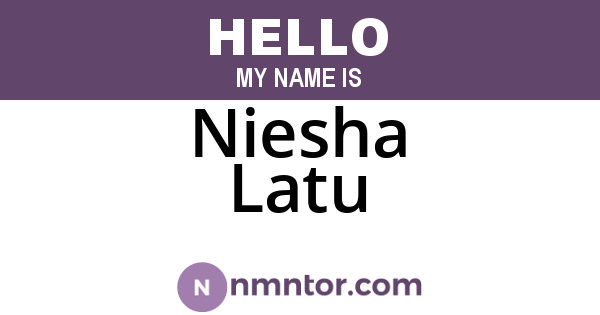 Niesha Latu