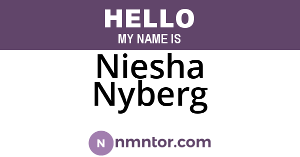 Niesha Nyberg