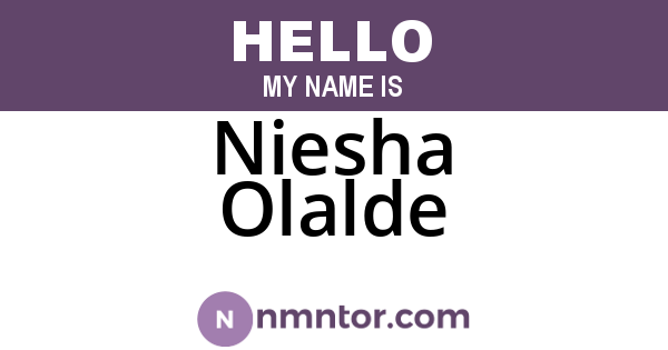 Niesha Olalde