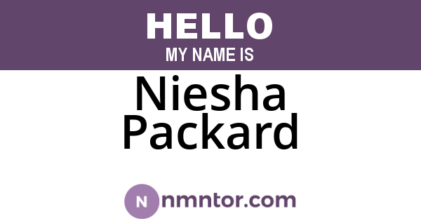 Niesha Packard