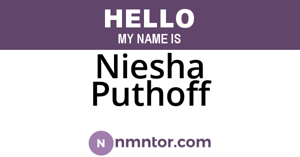 Niesha Puthoff