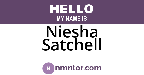 Niesha Satchell