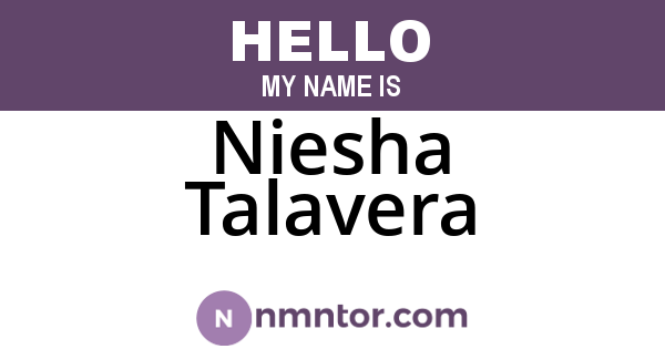Niesha Talavera
