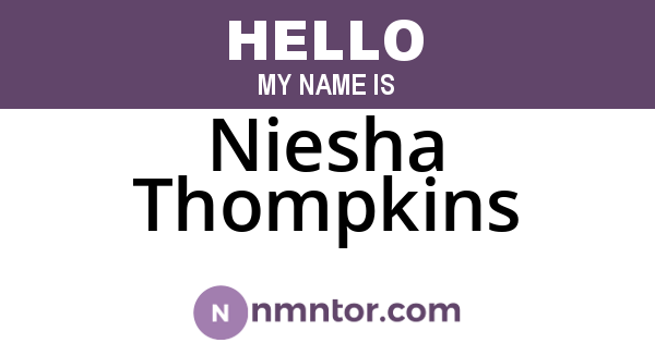 Niesha Thompkins