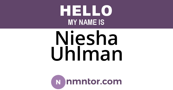 Niesha Uhlman