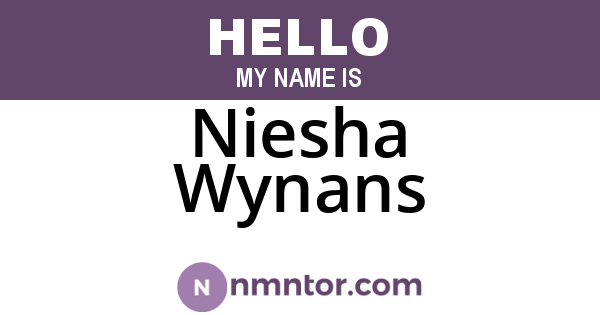 Niesha Wynans