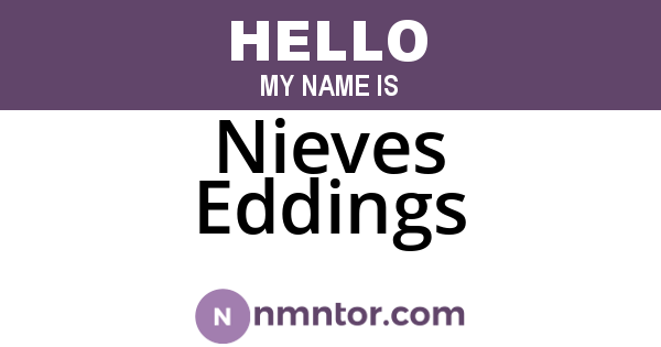 Nieves Eddings