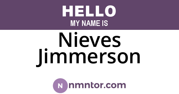 Nieves Jimmerson