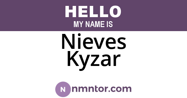 Nieves Kyzar