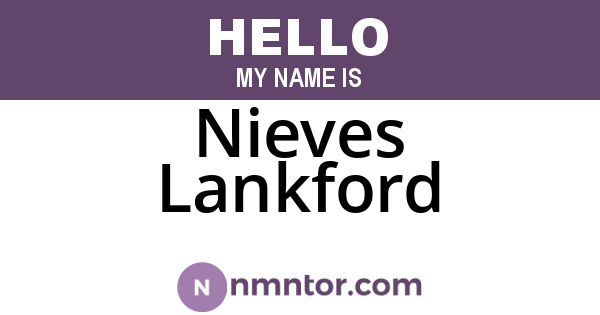 Nieves Lankford