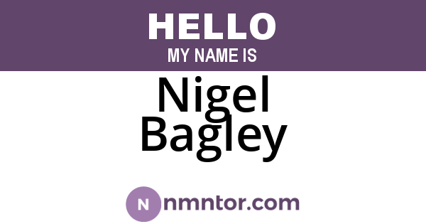 Nigel Bagley
