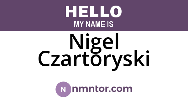 Nigel Czartoryski