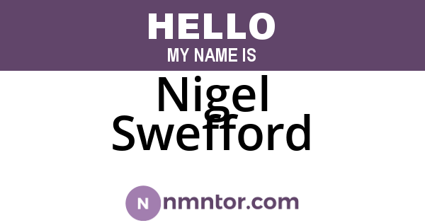 Nigel Swefford