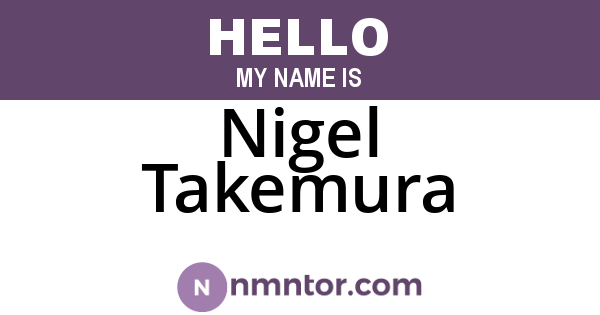 Nigel Takemura