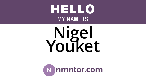 Nigel Youket