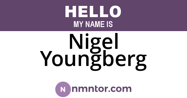 Nigel Youngberg
