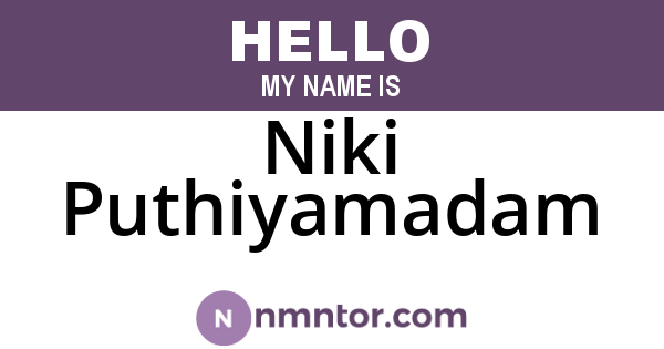 Niki Puthiyamadam