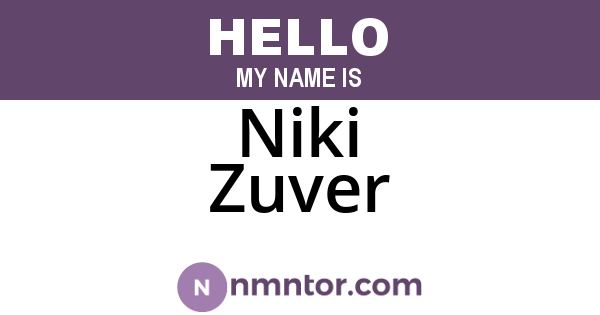 Niki Zuver