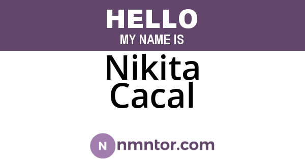 Nikita Cacal