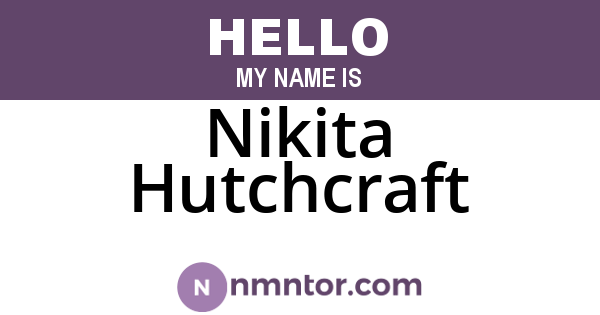 Nikita Hutchcraft