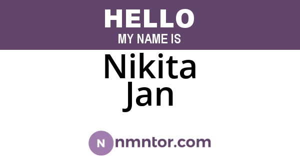Nikita Jan